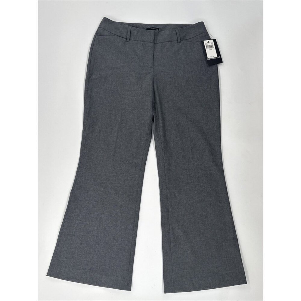 Dress Pants Womens Size 8 Gray Trousers Career Stretch Harve Benard $69 NEW